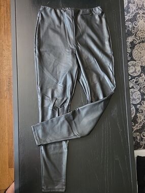 Express Women's Black Faux Leather Pants